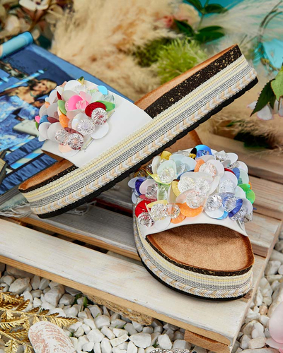 Royalfashion Női Loassa strasszos flip-flop