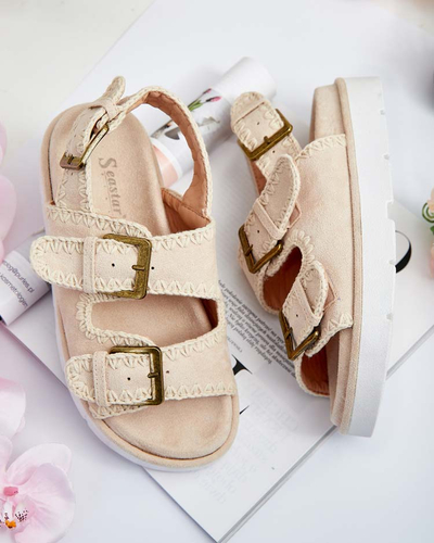 Royalfashion Női Lunnay eko velúr szandál