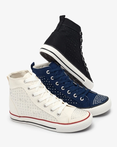 Tengerészkék magas szárú tornacipő cirkókkal Totulu- Footwear