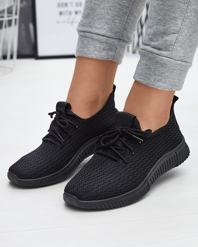 Fekete női szövet sportcipő Vobbu- Footwear