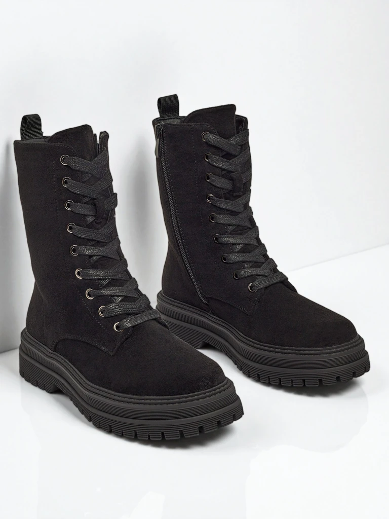 Női öko velúr worker stílusú bokacsizma Molistea