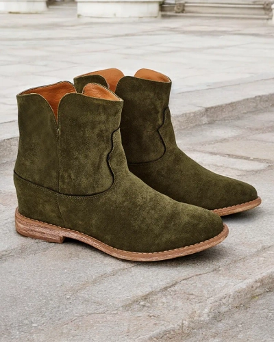 Royalfashion Cowboy-stílusú bokacsizma fedett talpon Blueston