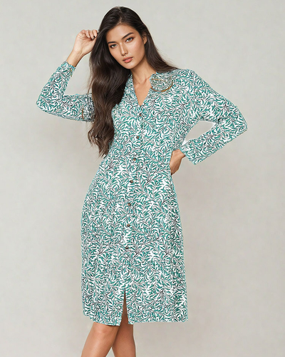 Royalfashion Női midi ruha nyomtatással