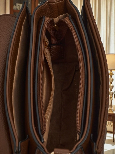 Luna Női Táska Sötétbarna Öko Bőr Elegáns