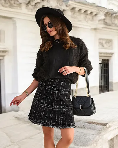 Royalfashion Női rövid szoknya nyomtatott mintával