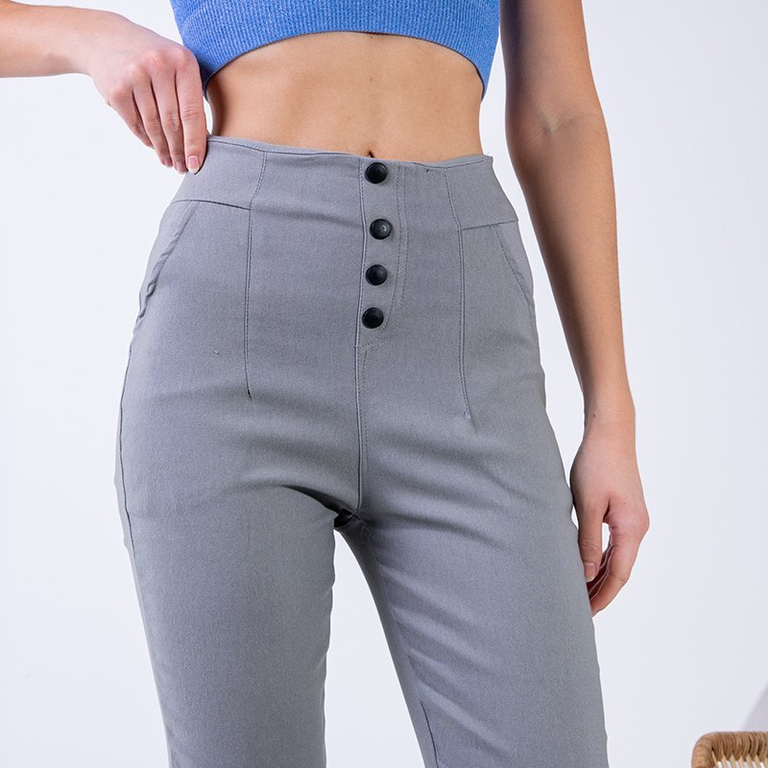 Női szürke treggings - ruházat