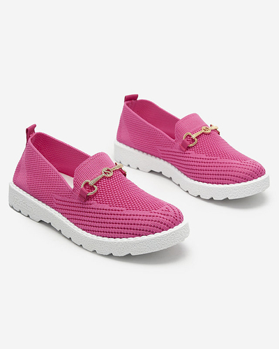 Fukszia női slip on tornacipő arany díszítéssel Enelida - Lábbeli