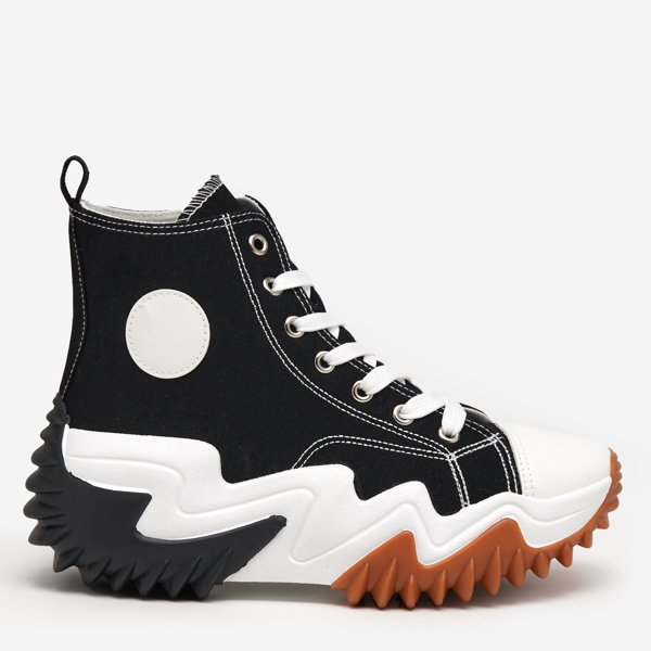 Fekete női sportcipő a'la sneakers Oqapi - Lábbeli