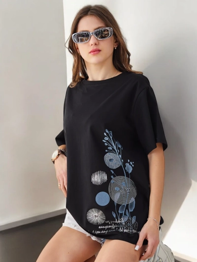 Royalfashion Női Pamut Póló Nyomtatással