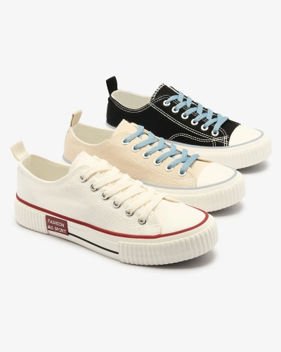 Fekete női fűzős tornacipő Tasabba- Footwear