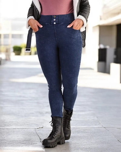 Royalfashion Pamut plus size női treggings nadrág