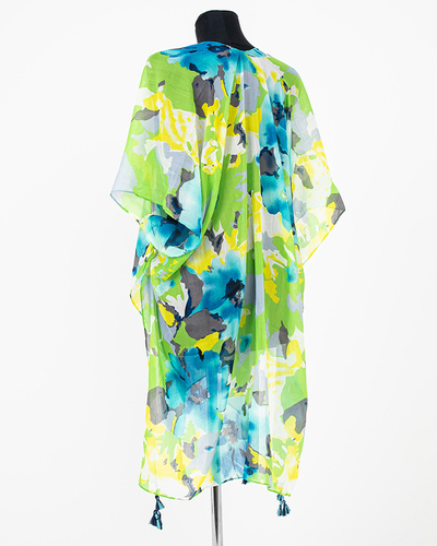 Zöld színben mintás női pareó - Ruházat