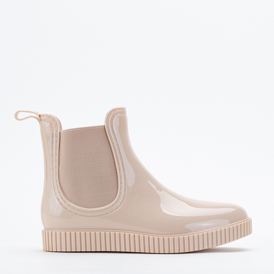 Bézs női rövid galoshes Lamilu - Cipő