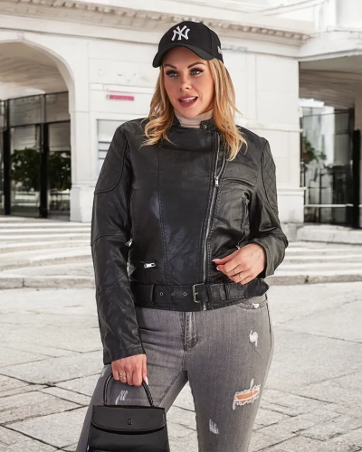 Royalfashion Női öko bőr ramones dzseki