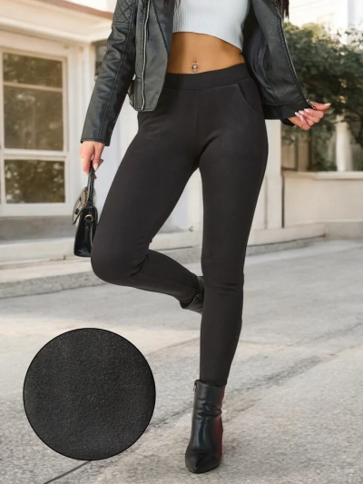 Royalfashion Női bélelt pamut leggings