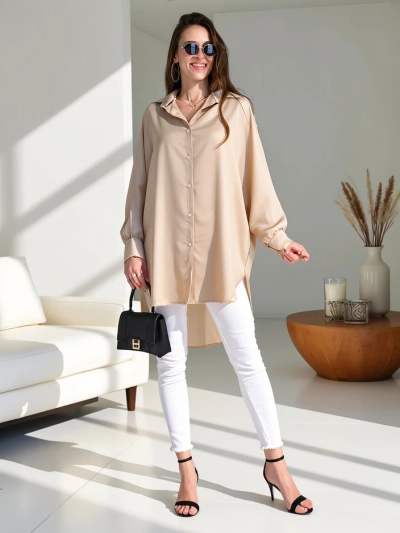 Royalfashion Hosszú női oversize ing