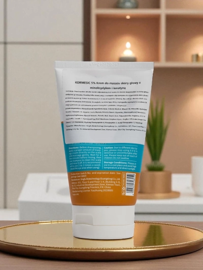 Minoxidillel és Keratinnal készült fejbőrmasszázs krém