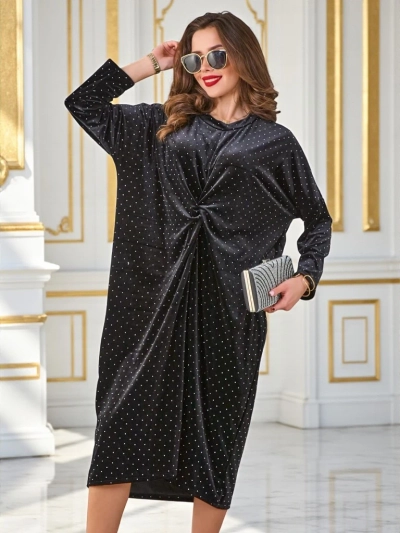 Royalfashion Női ruha ráncokkal