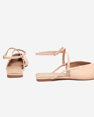 OUTLET Nude balerina szandál Talio - Lábbeli