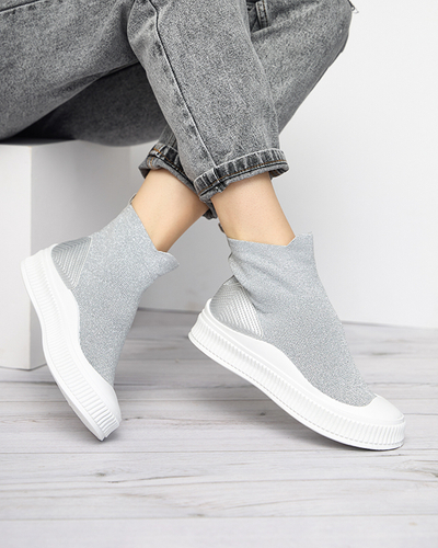 Ezüst színű női Bejoko tornacipő - lábbeli