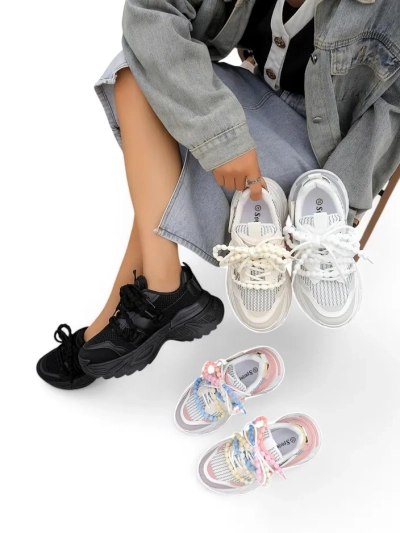 Royalfashion Női sportos sneakers vastag talpon Loness