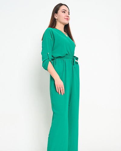 Női zöld hosszú jumpsuit - Ruházat