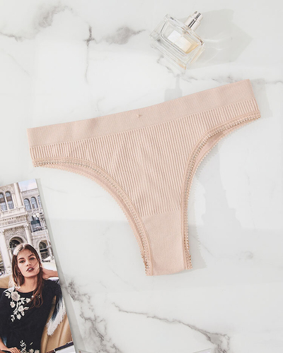 Royalfashion Bézs női melltartó alsónadrág