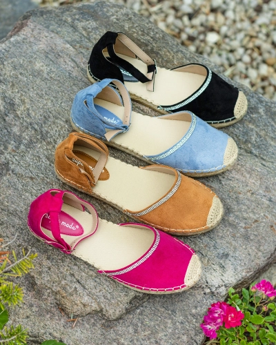 Royalfashion Női espadrilles cirkófűzéssel, kék színben Rieta