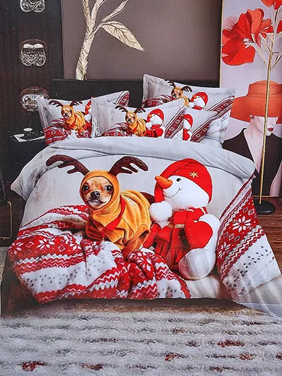 Royalfashion karácsonyi ágynemű szett 160x200 teljes 3-RESZES