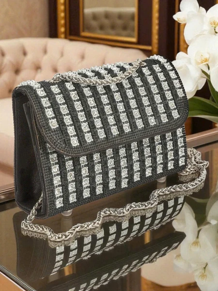 Royalfashion Női borítéktáska cirkóniákkal Elira Dusk