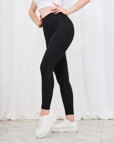 Royalfashion Fekete szigetelt női leggings