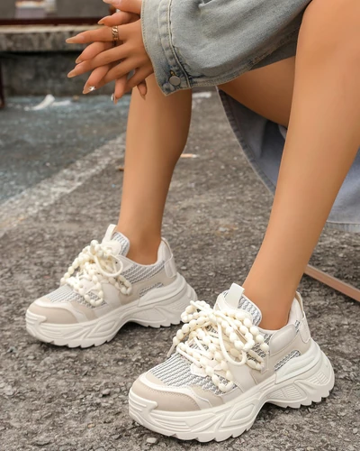 Royalfashion Női sportos sneakers vastag talpon Loness