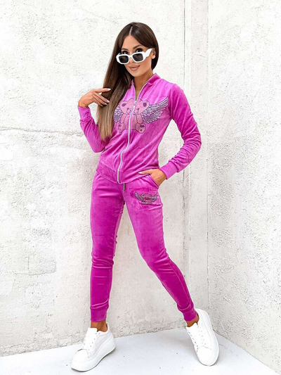 Royalfashion Szürke női csíkos pulóver szett