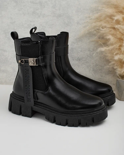 Royalfashion Női eko bőr Dobinas csizma