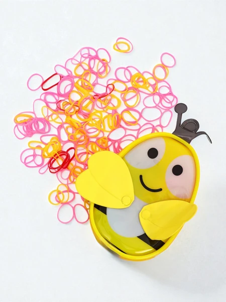 Royalfashion Sokszínű szilikon hajgumik Méhecske