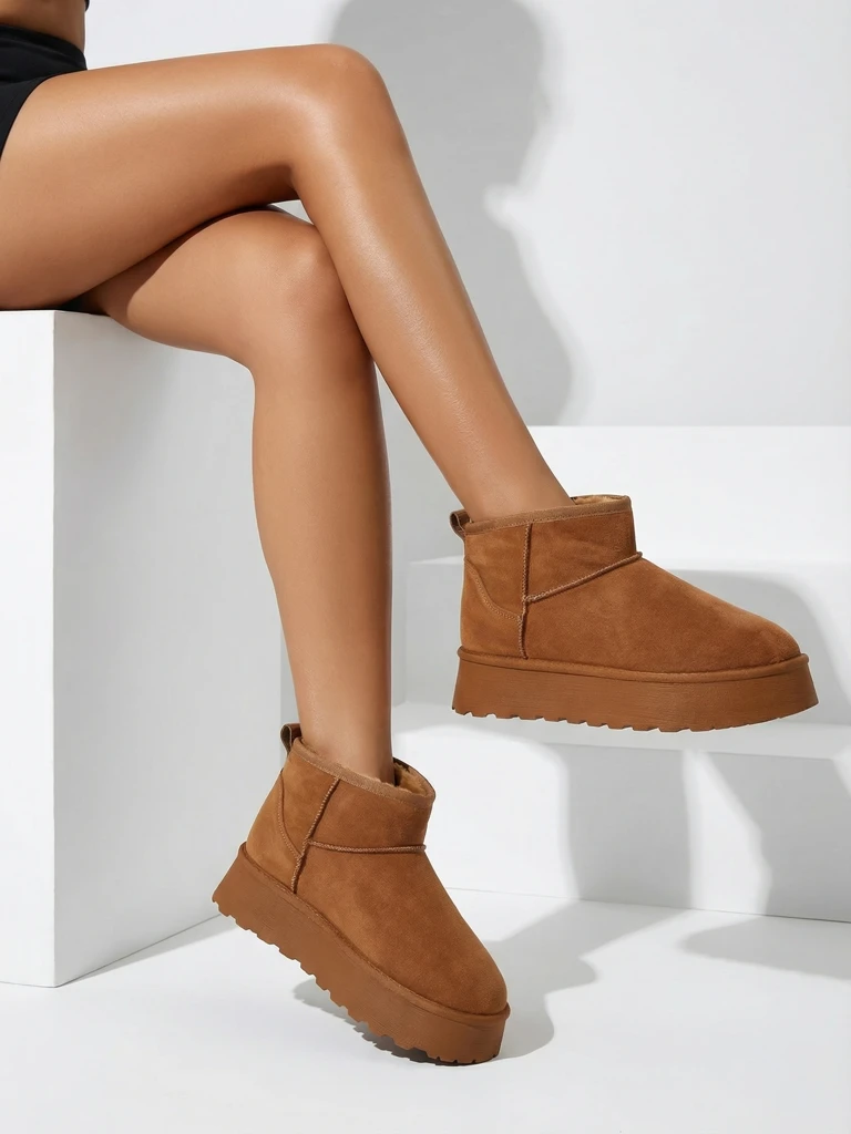 Royalfashion Rövid cipők, amelyek hasonlítanak a női hócsizmákra Fortesse