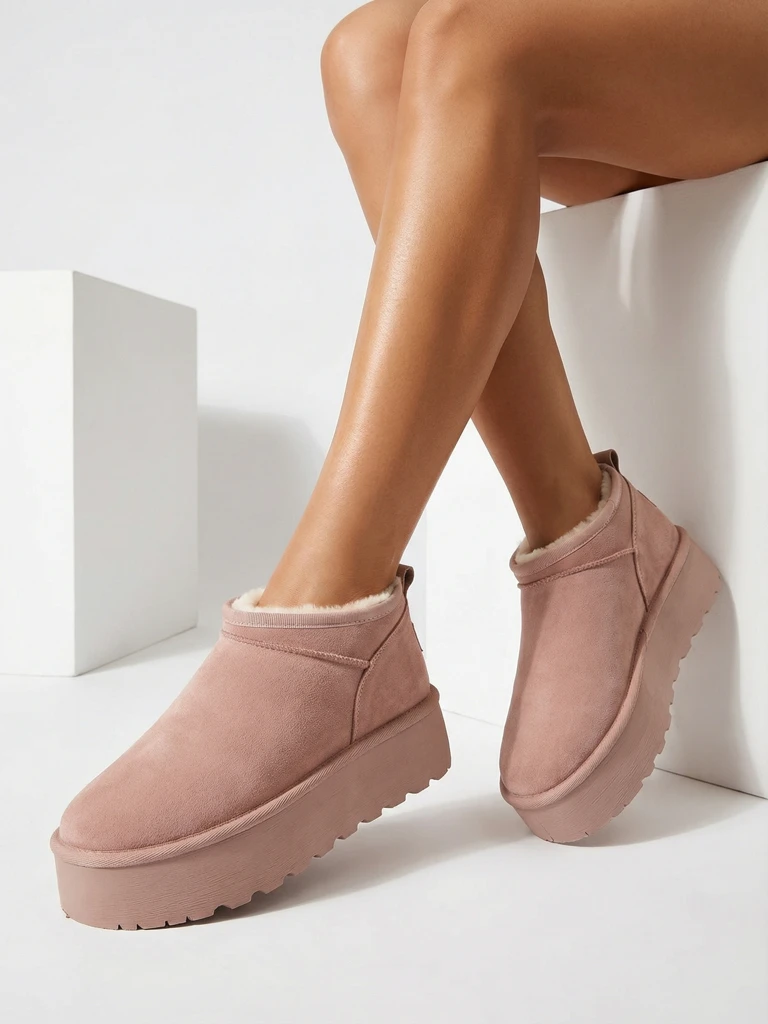 Royalfashion Női rövid csizma a'la hócsizma Ozozi