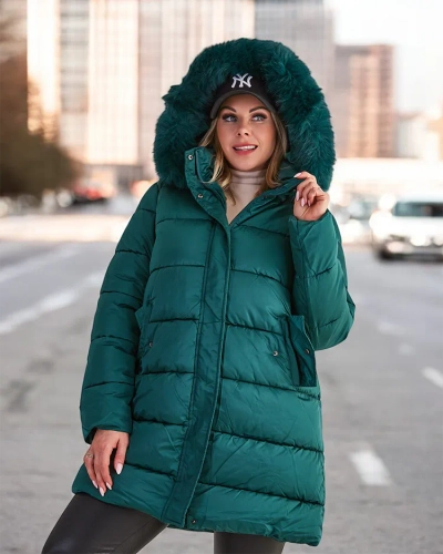 Royalfashion női steppelt télikabát