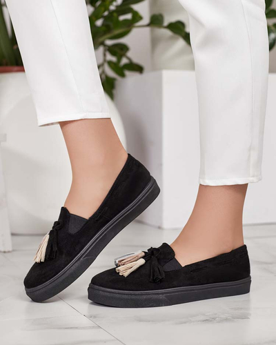 Royalfashion Női mokaszinok bojtokkal Bererto