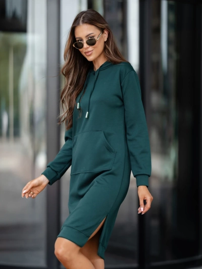 Royalfashion Kapucnis viszkóz ruha