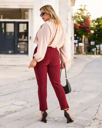 Royalfashion Női szigetelt treggings nadrág PLUS SIZE
