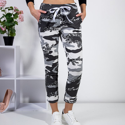 Szürke női camo nadrág - Ruházat
