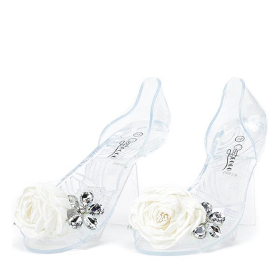 OUTLET Átlátszó melissza díszítéssel Malia - Lábbeli