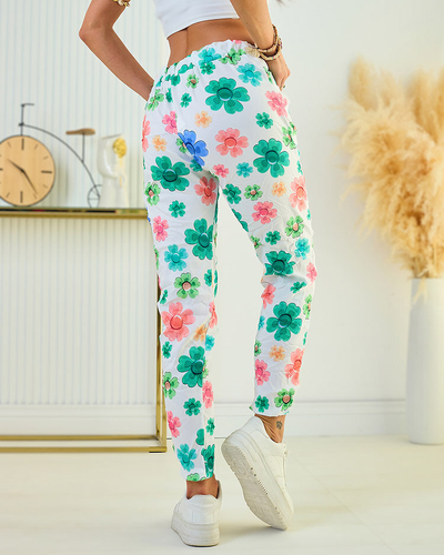 Royalfashion Női virágmintás szövetnadrág
