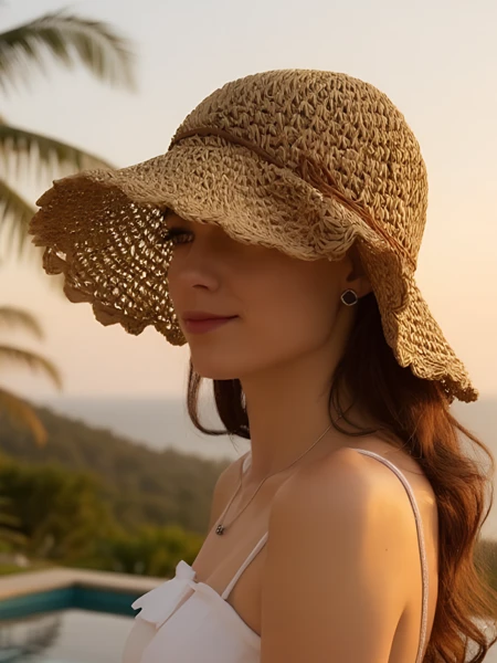 Royalfashion Női szalmakalap Whisper Bow