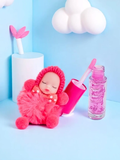 Gyermek ajakfény babával Fuchsia