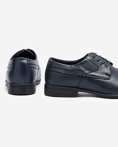 Tengerészkék elegáns férfi Elfobs félcipő- Lábbeli