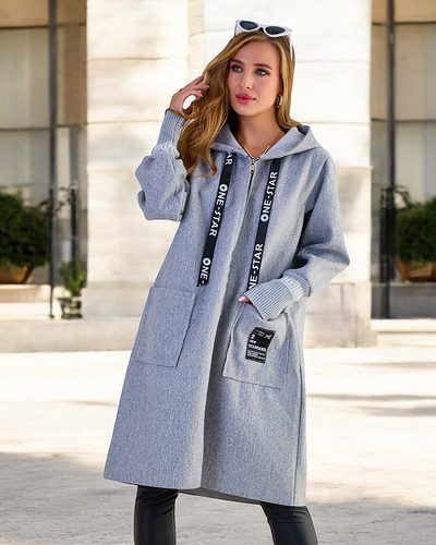 Royalfashion Női kabát a'la kabát térdig érő