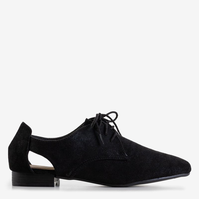 Fekete női cipő Fairy kivágással - cipő