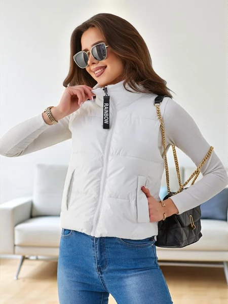 Royalfashion Női Rövid Ujjatlan Kabát